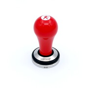 Tamper red with logo, 49 mm