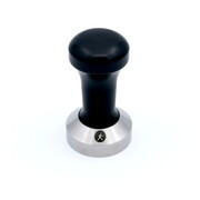 Tamper schwarz mit Logo, 49 mm